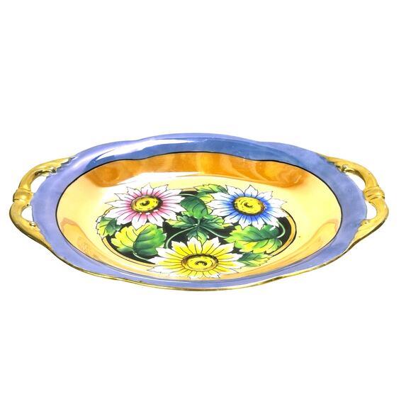 Noritake Japan Vintage Elegant Lusterware Hand Painted Florals Gold Accents - Picture 1 of 5